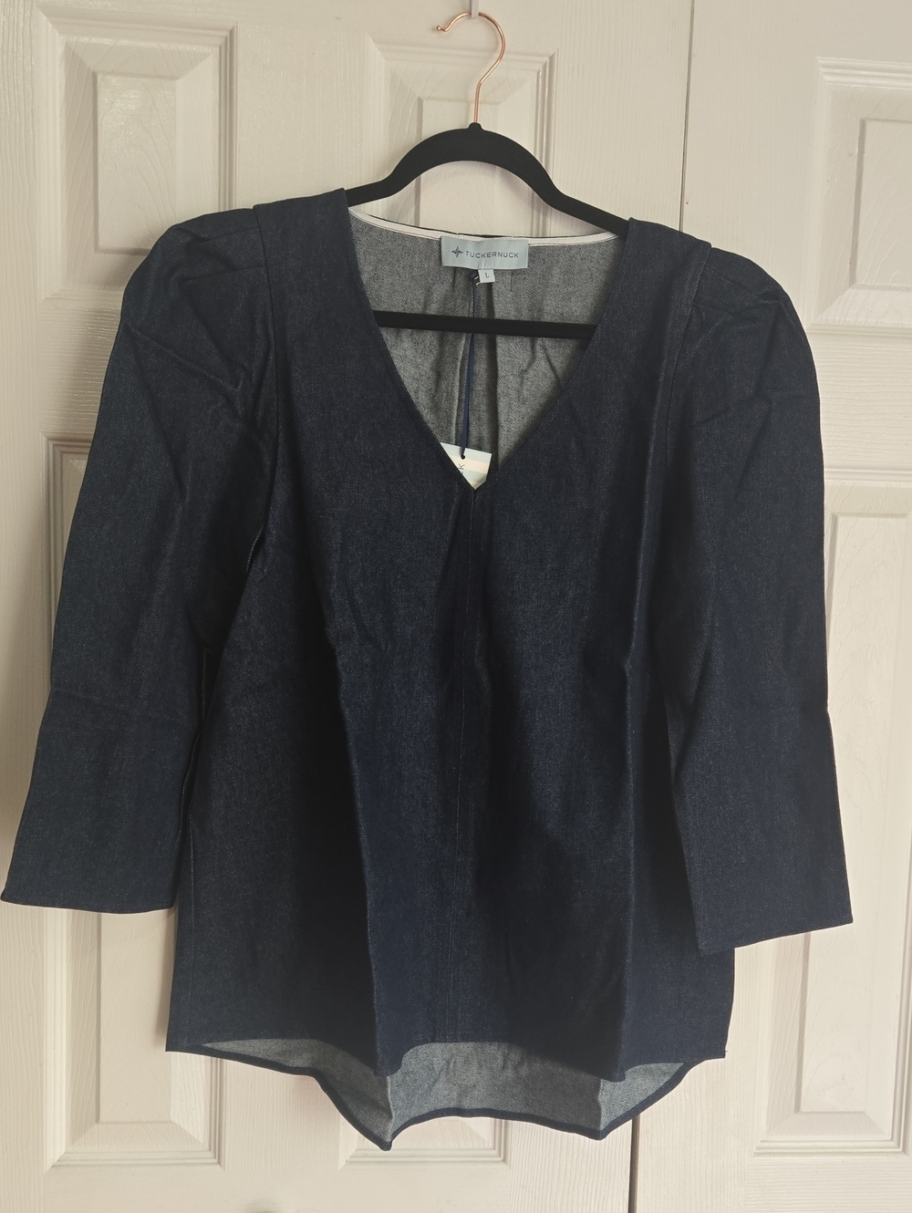 NEW Tuckernuck Tetley Blouse Blue L